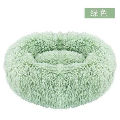 Dog Bed and Cat Bed: Round Plush Mat Sofa