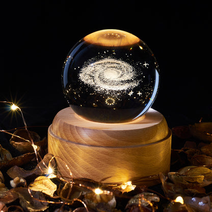 Simple Creative Crystal Ball Moon Light Starry Sky Galaxy Night Light For Friends, Girlfriends, Birthday Gifts, Graduation Gifts