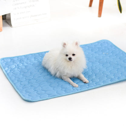 Summer Cooling Pet Sleeping Ice Silk Mat