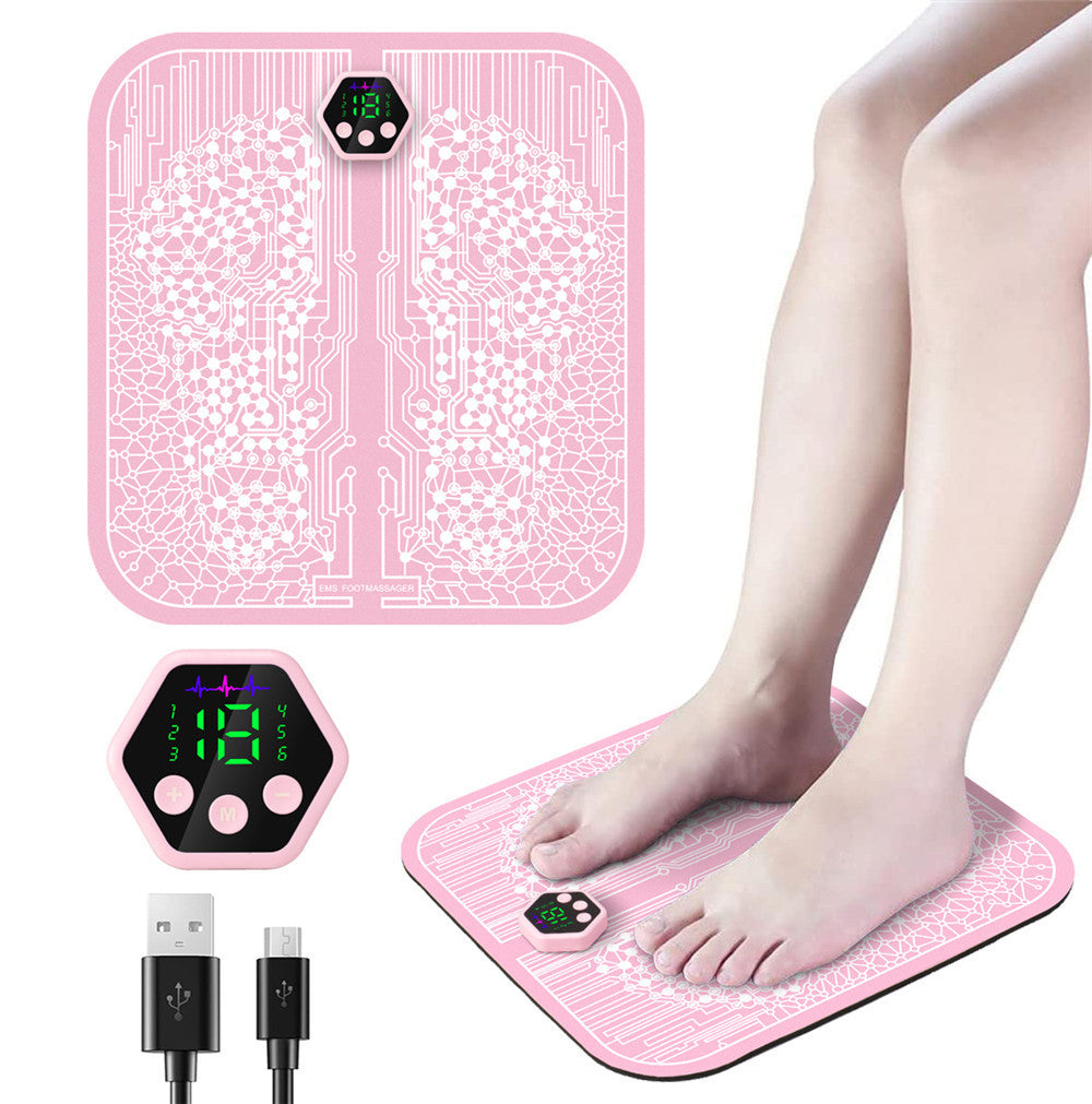 EMS Foot Pad Pulse Physiotherapy Micro Current Foot Massage Device