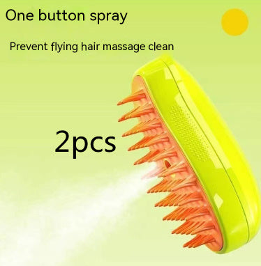 3 In 1 Electric Steamy Pet hair Brush with Massage