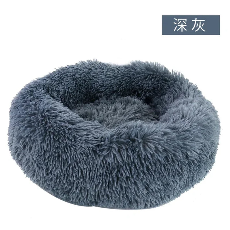 Dog Bed and Cat Bed: Round Plush Mat Sofa