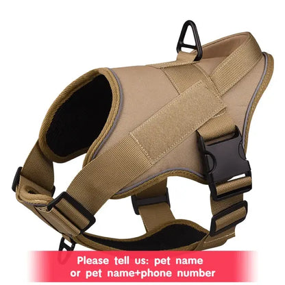 Customized Name Dog Harness