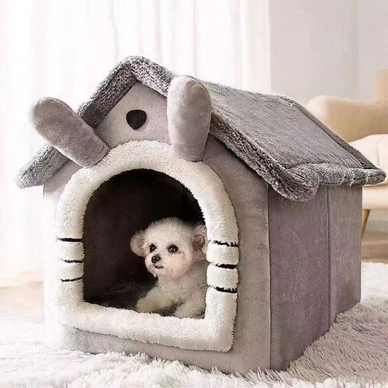 Versatile Four Seasons Cat and Dog Nest House - Removable, Washable, and Cozy Pet Bed for Small Dogs and Cats