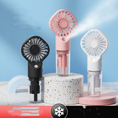 Strong Power Spray Humidification Small Mist Fan Humidification Usb Charging Portable Fan Icy And Refreshing Fan Water Supplement