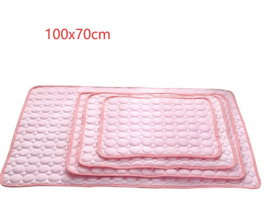 Pet Dog Cat Ice Silk Cold Nest Pad For Cooling In Summer