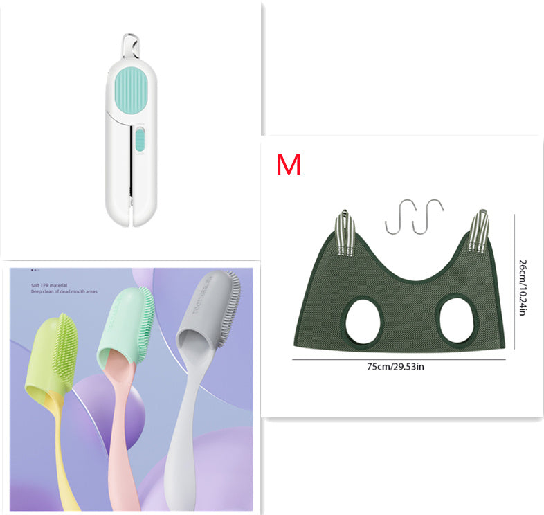 Dog And Cat Nail Clippers, Pet Nail Trimmers With LED Light, And Circular Cut-hole Cat Paw Cutter Dogs Nail Cutter Avoid Excessive Cutting