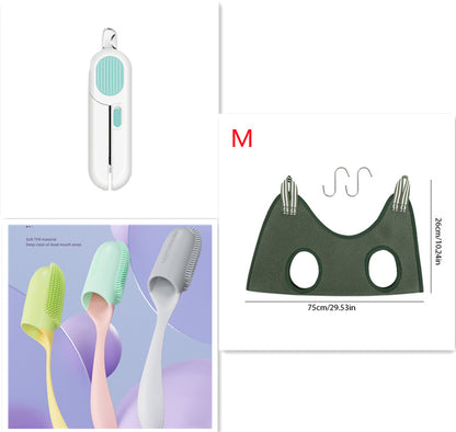 Dog And Cat Nail Clippers, Pet Nail Trimmers With LED Light, And Circular Cut-hole Cat Paw Cutter Dogs Nail Cutter Avoid Excessive Cutting