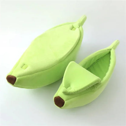 Warm Banana Shaped Dog Cat Bed Cozy Basket Puppy Kittens Cushion Kennel Portable Pet Sleeping Mat Bed Cats Supplies