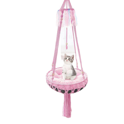 Cat Hammock Hanging Nest Basket Swing