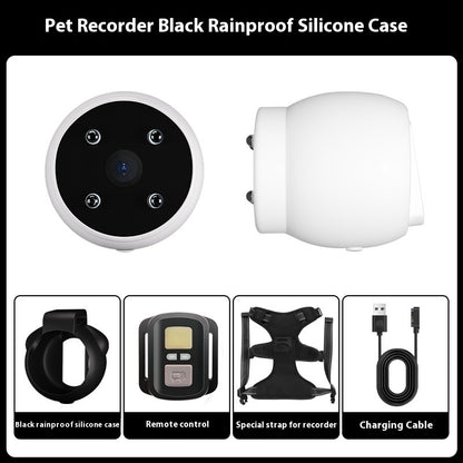 Pets Recorder Pet Tracker Collar Dogs And Cats Viewing Angle Motion Recording Camera Action Camera With Video Records Cat Collars Camera Sport Pet Products