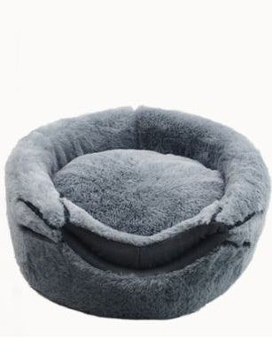 Warm semi-closed round pet nest