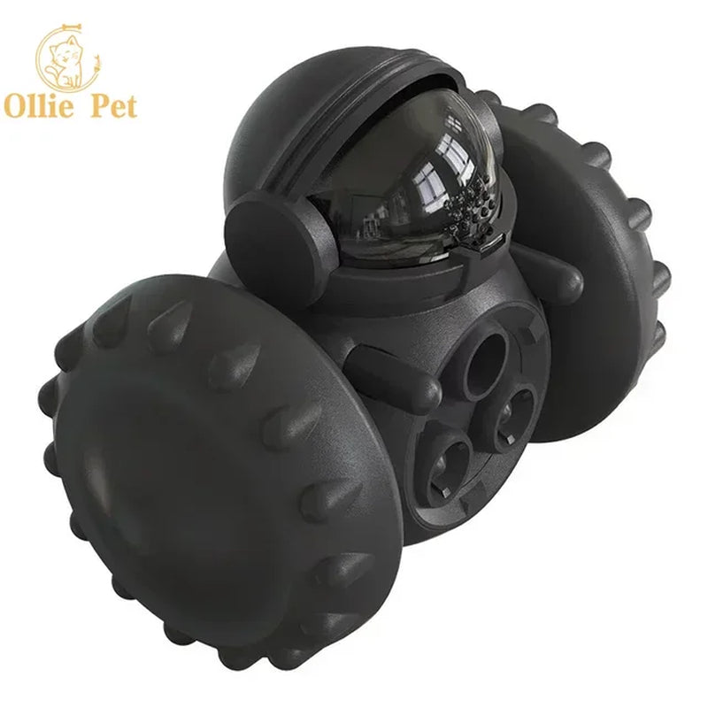 Dog Treat Toy Interactive Tumbler Robot Slow Food Feeder Puppy Cat Snack Treat Dispenser Dog Supplies for Pet Dogs IQ Training