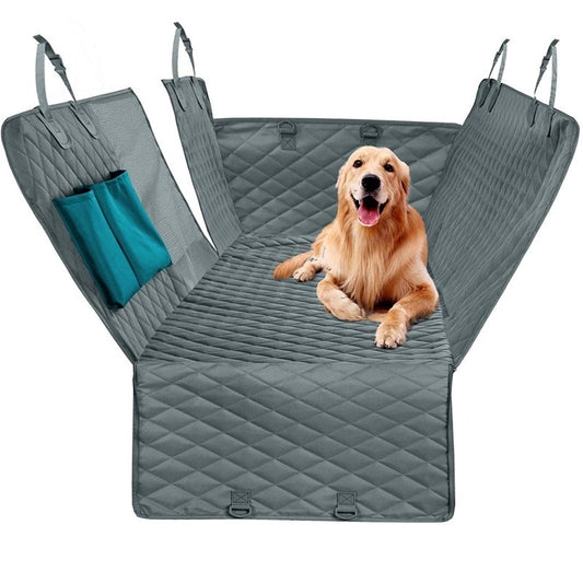 Grey Mesh Waterproof Pet Mat Quilted Cotton Dog Car Mat