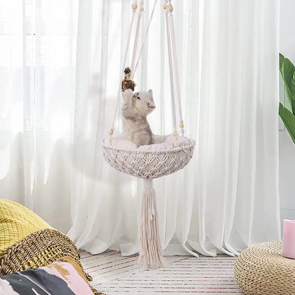 Cat Hammock Hanging Nest Basket Swing