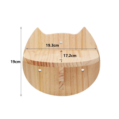 Wall-Mounted Cat Climbing Shelf - Four Step Stairway with Sisal Scratching Post - Tree Tower Platform for Jumping - Ultimate Pet Furniture for Cats