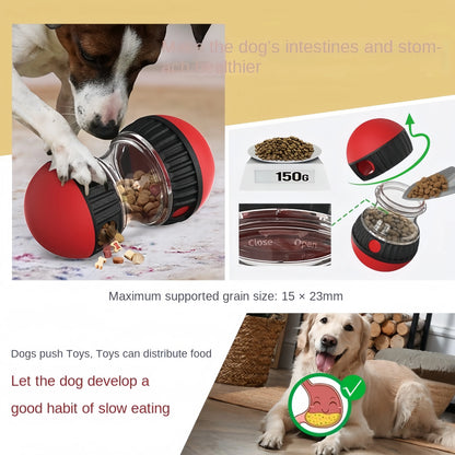 Interactive Dog Toy Tumbler - Leaky Food Dispensing Ball - Slow Feeding Puzzle Toy for Dogs - Pet Supplies for Engaging Mealtime