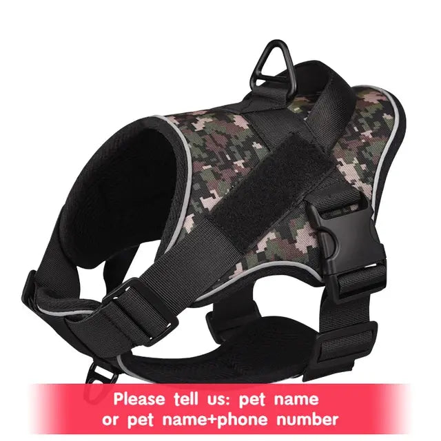 Customized Name Dog Harness