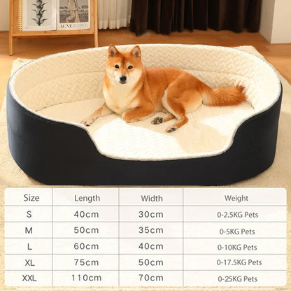 All-Season Universal Pet Dog Bed - Extra Large Size for Big Dogs - Soft Sofa Kennel for Dogs and Cats - Warm and Cozy Pet Bed - S-XXL