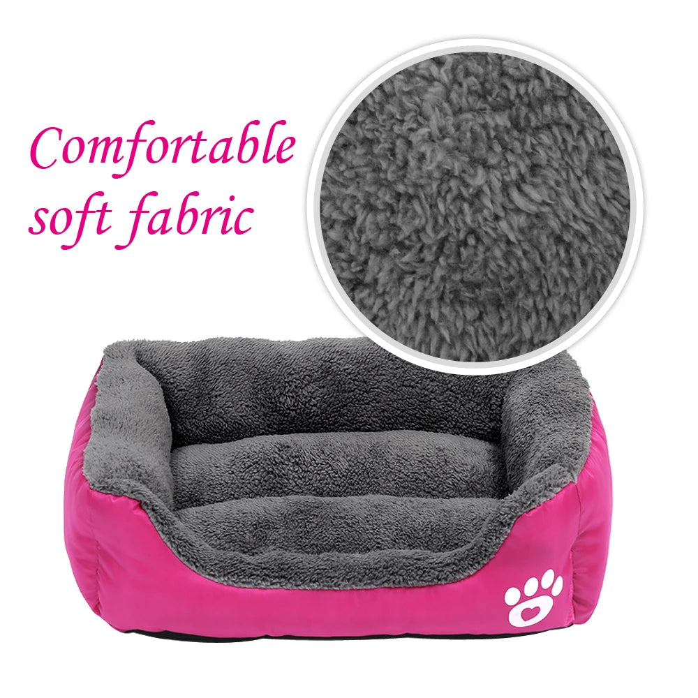 Cozy Pet Sofa Dog Bed - Soft Fleece, Warm and Waterproof Bottom - Ideal for Dogs and Cats of All Sizes - S to 2XL