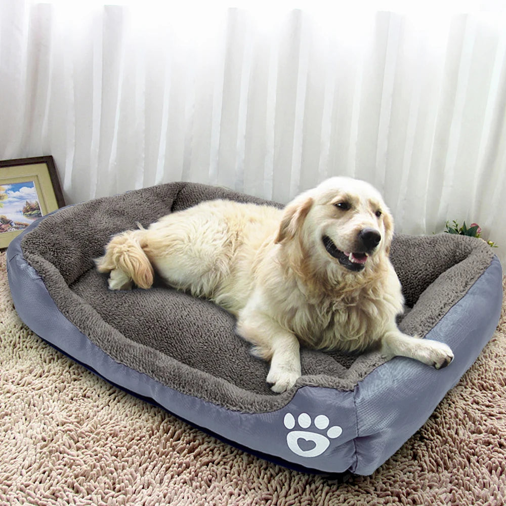 Cozy Pet Sofa Dog Bed - Soft Fleece, Warm and Waterproof Bottom - Ideal for Dogs and Cats of All Sizes - S to 2XL