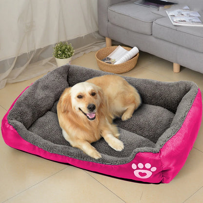 Cozy Pet Sofa Dog Bed - Soft Fleece, Warm and Waterproof Bottom - Ideal for Dogs and Cats of All Sizes - S to 2XL