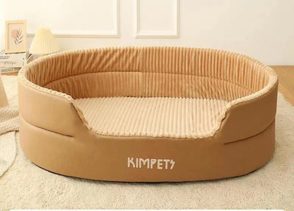 Thickening Warm Pet Cat Bed - Removable Washable Cat Baskets Cushion Mat - Square Plush Kennel for Small to Medium Dogs and Cats