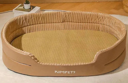 Thickening Warm Pet Cat Bed - Removable Washable Cat Baskets Cushion Mat - Square Plush Kennel for Small to Medium Dogs and Cats