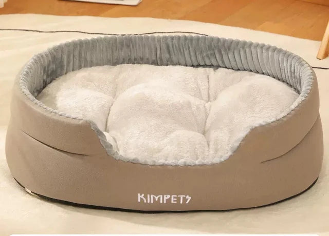 Thickening Warm Pet Cat Bed - Removable Washable Cat Baskets Cushion Mat - Square Plush Kennel for Small to Medium Dogs and Cats