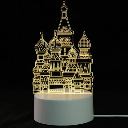 3D Lamp 3 Color Night Light