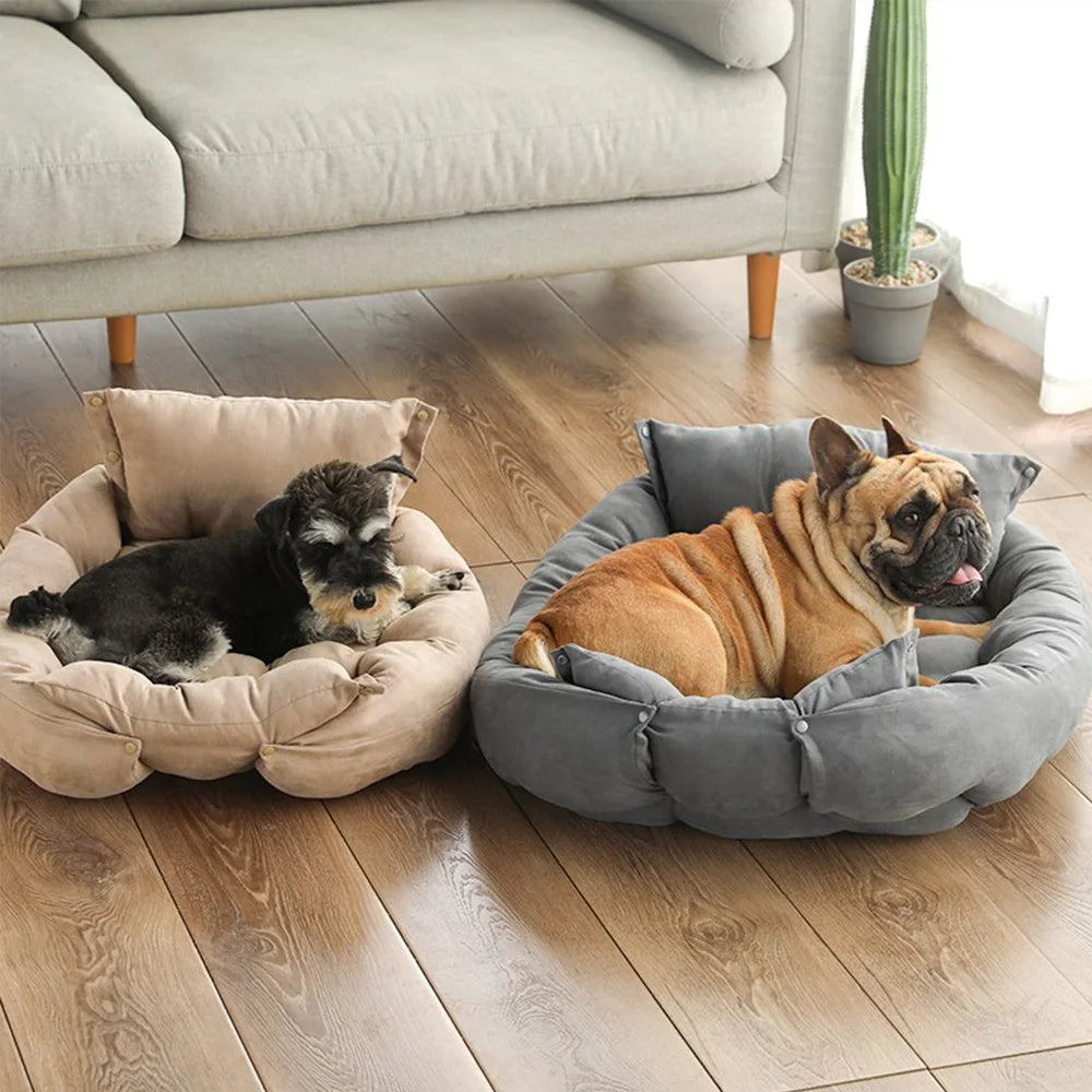 Winter Warm Dog Sofa Bed - Cozy Pet Sleeping House Kennel - Cat Puppy Mattress - Pet House Cushion for Small and Large Dogs