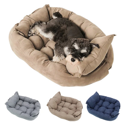 Winter Warm Dog Sofa Bed - Cozy Pet Sleeping House Kennel - Cat Puppy Mattress - Pet House Cushion for Small and Large Dogs