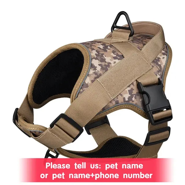 Customized Name Dog Harness