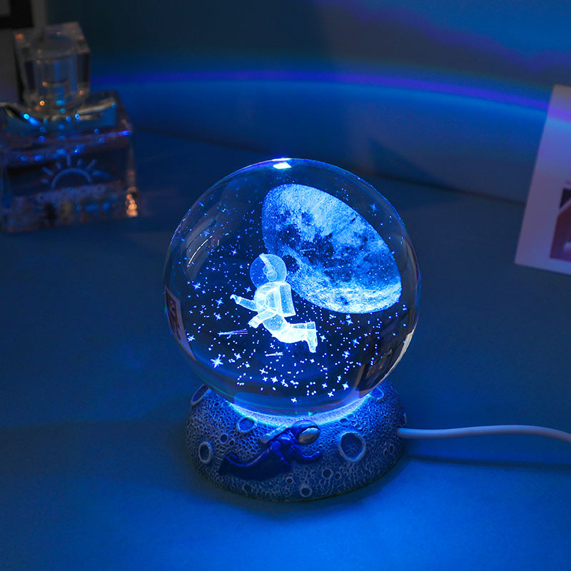 Crystal Ball Decoration Luminous Resin Base