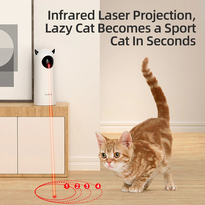 Smart Interactive Automatic Cat Toy and Dg Toy: Teasing Fun with LED Laser for Indoor Cats and Dogs! 🌟 Handheld Electronic Toy for Endless Entertainment and Exercise