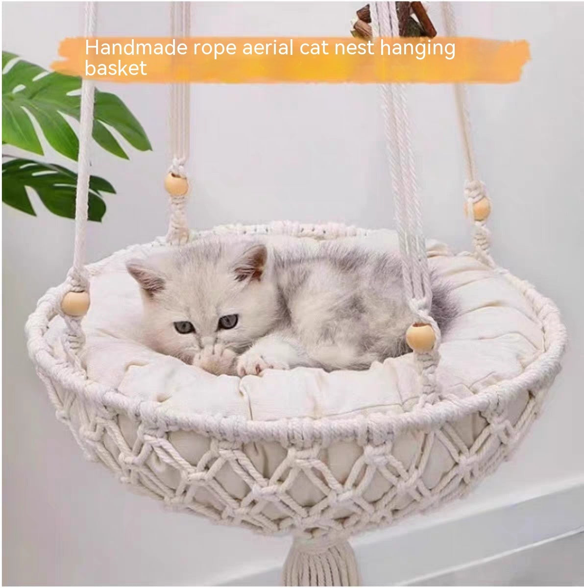 Cat Hammock Hanging Nest Basket Swing