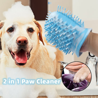 2 In 1 Portable Pet Foot Washer and Paw Clean Brush