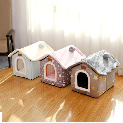 Creative Pet Nest Removable And Washable House-type Cat Nest