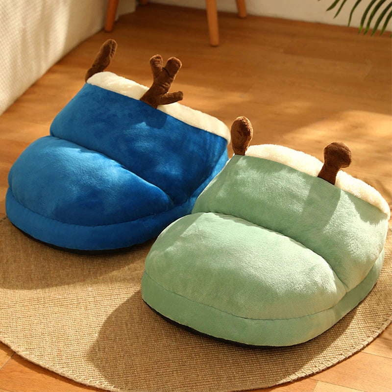 Sweet Cat Bed Winter Warmth Plush Pet House Cozy Kitten Cushion Cat Basket Little Mat Cat House Supplies for Small Medium Cats