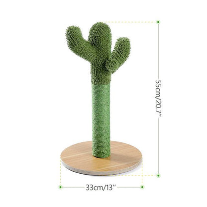 Cute Cactus Pet Cat Tree Toy with Ball Scratching Post for Cat Kitten Climbing Mushroom Condo Protecting Furniture Fast Delivery