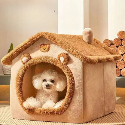 Versatile Four Seasons Cat and Dog Nest House - Removable, Washable, and Cozy Pet Bed for Small Dogs and Cats