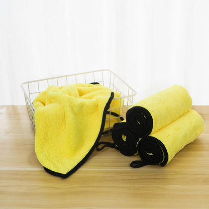 Super Absorbent Quick Drying Soft Microfiber Pet Towel (Yellow)