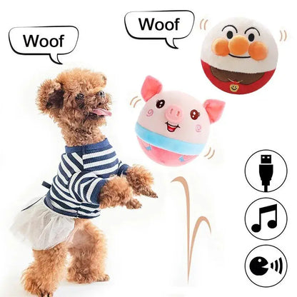 Electric Automatic Smart Cat Toy - Interactive Plush Bouncing Toy - Self-Moving Kitten Toy for Indoor Playtime