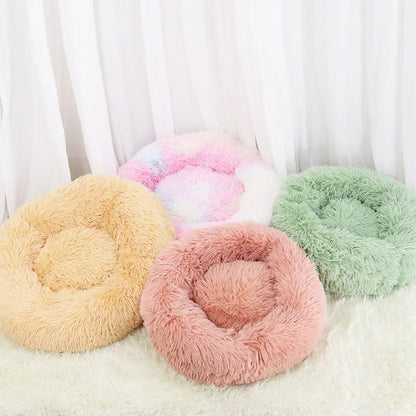 Dog Bed and Cat Bed: Round Plush Mat Sofa