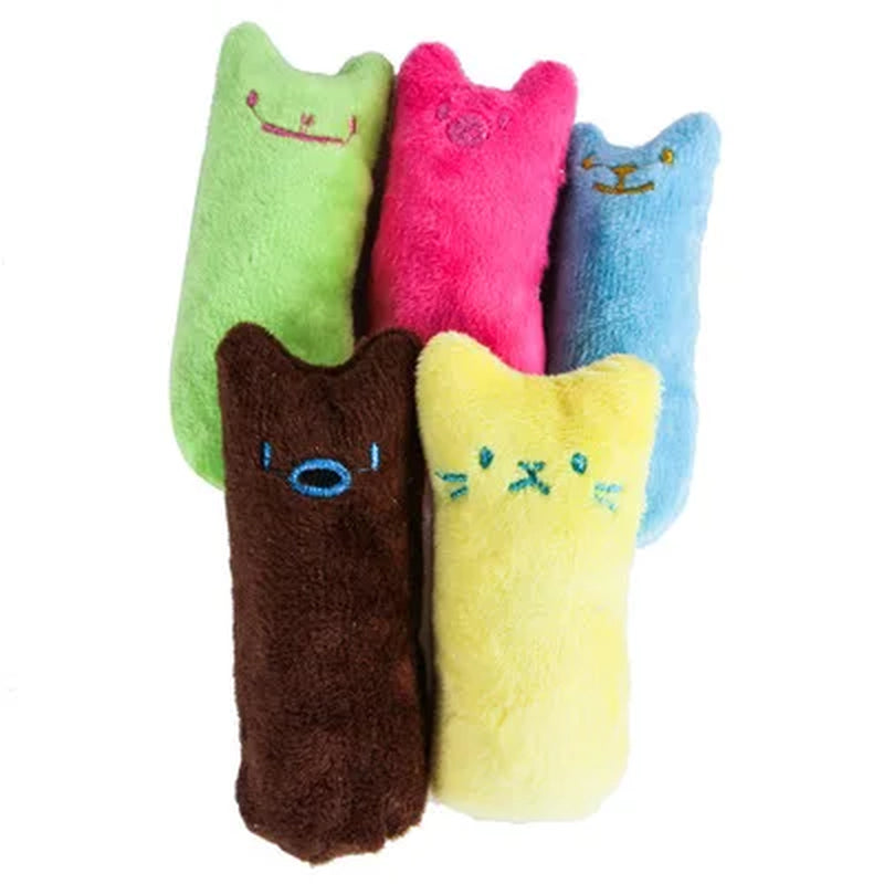 Interactive Catnip Teeth Grinding Toy - Funny Plush Cat Toy for Teeth Cleaning - Interactive Chewing and Vocal Toy with Cat Mint - Promotes Playful Behavior in Cats