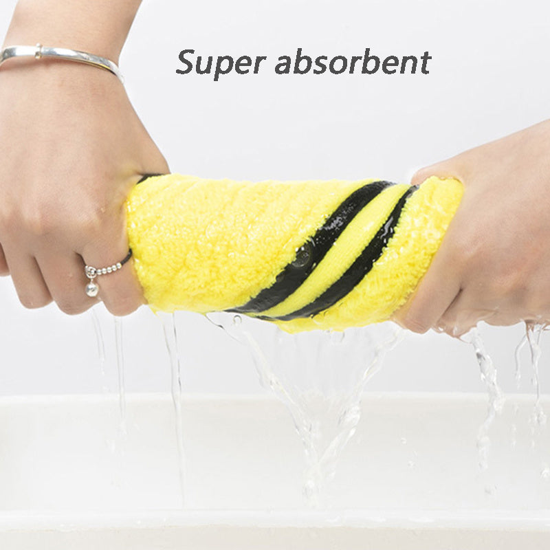 Super Absorbent Quick Drying Soft Microfiber Pet Towel (Yellow)