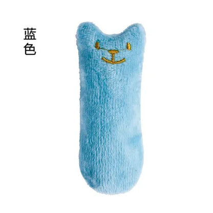 Interactive Catnip Teeth Grinding Toy - Funny Plush Cat Toy for Teeth Cleaning - Interactive Chewing and Vocal Toy with Cat Mint - Promotes Playful Behavior in Cats