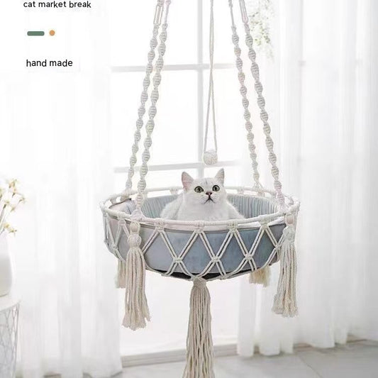 Cat Hammock Hanging Nest Basket Swing