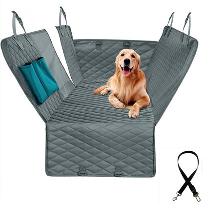 Grey Mesh Waterproof Pet Mat Quilted Cotton Dog Car Mat