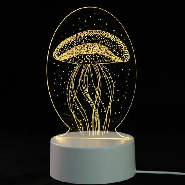 3D Lamp 3 Color Night Light